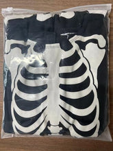 Carica l'immagine nel visualizzatore di Gallery, Sincere Party Costume da scheletro bagliore al buio con ossa con guanti, ottimo per bambini di 3-5 anni