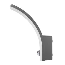 Carica l'immagine nel visualizzatore di Gallery, Maclean Lampada a LED con sensore movimento e crepuscolare IP65 grigio, MCE512 GR