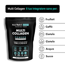 Carica l'immagine nel visualizzatore di Gallery, Nature Diet Multi Collagene in Polvere Non Aromatizzato Idrolizzato Collagene peptidico di tipo: I, II, III, V e X, altamente biodisponibile, collageno peptide, 400G