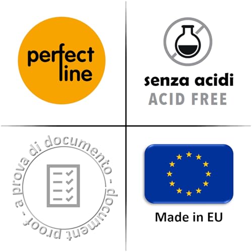 Perfect Line - Copertine DIN A4 Con Orario, 15 Pezzi – Resistenti