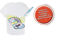 Carica l&#39;immagine nel visualizzatore di Gallery, Crayola – Pennarelli per tessuti, 10 pezzi, rosso, rosa, arancione, giallo, violetto, verde chiaro, blu, azzurro, grigio, nero, Per decorare magliette e oggetti in tessuto, 58-8633