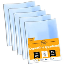 Carica l'immagine nel visualizzatore di Gallery, perfect line • 15 copertine quaderni A4, chiara e trasparente, Copertina quaderno A4 in PP riciclabile, Fodere per quaderni, FATTO IN UE