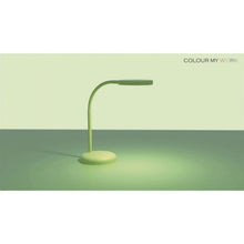 Carica l'immagine nel visualizzatore di Gallery, MAUL Lampada da tavolo MAULjoy LED verde salvaspazio luce calda