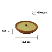Carica l'immagine nel visualizzatore di Gallery, Fiaccola in coccio alla Citronella di Java 100% Naturale – Anti Zanzare e Insetti – Diametro 15,5 cm – Durata 2,5 Ore – 