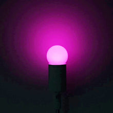 Carica l'immagine nel visualizzatore di Gallery, Lampadine Colorate LED Viola, Lampadina E27 G45 2W, Mini Lampadine Colorate Lampada LED, Impermeabile per Interni ed Est