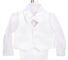 Carica l'immagine nel visualizzatore di Gallery, Abiti e Giacche Smoking Completo Elegante Matrimonio Cerimonia Battesimo per Bambino Bimbo Taglia 6 Mesi, Bianco 057