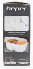 Carica l&#39;immagine nel visualizzatore di Gallery, BEPER 90.920G Lunch &amp; Go Scaldavivande Elettrico Portatile con 2 Contenitori Removibili e Posate Incluse, 220V, Giallo