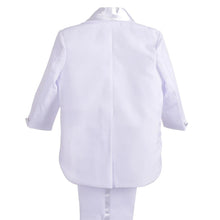 Carica l'immagine nel visualizzatore di Gallery, Lito Angels Smoking Neonato Bimbo, Completo Elegante Matrimoni Paggetto Battesimo Cerimonia, Taglia 6 Mesi, Bianco