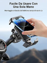 Carica l'immagine nel visualizzatore di Gallery, CIRYCASE Porta Cellulare Bici, [3S Installazione &amp; Massima Antivibrazione] Porta Telefono Moto, 360° Rotante e Aggiornato Morsetto Manubrio Porta Cellulare Moto per ATV, Adatta per 4.7-6.8” Smartphone