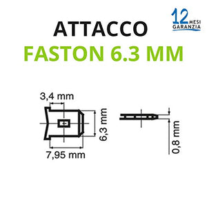 Tecnoware Batteria Ermetica al Piombo 12 V Capacità 9 Ah, per UPS, Sistemi di Videosorveglianza e Allarme, Attacco Faston 6.3 mm, Dimensioni 15.1 x 9.4 x 6.5 cm