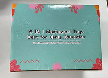 Carica l'immagine nel visualizzatore di Gallery, Weilim Giochi per bambini dai 6 ai 12 mesi, giochi Montessori per neonati, giocattoli sensoriali, giocattoli da bagno 6 in 1 con blocchi e anelli impilabili, uova da abbinare