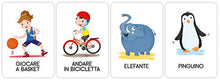 Carica l'immagine nel visualizzatore di Gallery, Clementoni - Mimo, Mazzo di 50 Carte per Imitare Pose e Indovinare l'Azione, per Bambini dai 4 Anni in Su e Tutta la Famiglia, 2-6 Giocatori, Idea Regalo Made in Italy, Lingua Italiana, 16174