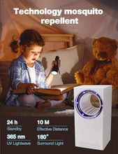 Carica l'immagine nel visualizzatore di Gallery, Lampada Antizanzare Elettrica, Uccidi Zanzare, Zanzariera Elettrica con Lampada UV, Trappola per zanzare USB, 180° Luce Insetticida per Uso da Interno ed Esterno, Zanzare, Mosche, Falene, Insetti