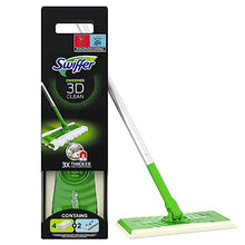 Carica l'immagine nel visualizzatore di Gallery, Swiffer Panni Catturapolvere, 1 Scopa 2 Panni Lavapavimenti e 4 Panni Dry 3D, Cattura e Blocca 3 Volte più Polvere, Sporco e Peli Rispetto a Swiffer Tradizionale, Ottimo per Tutti I Tipi di Pavimenti