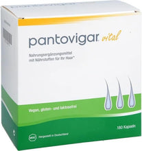 Carica l'immagine nel visualizzatore di Gallery, Capsule Pantovigar Vital con nutrienti per capelli, confezione da 180
