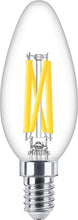 Carica l'immagine nel visualizzatore di Gallery, PHILIPS LED Lampadina Candle &amp; Lustre, Oliva, Filamento, WarmGlow, 3.4-40W, Dimmerabile, E14, 1 pezzo