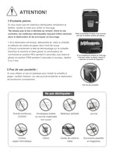 Carica l'immagine nel visualizzatore di Gallery, Bonsaii Distruggidocumenti, distrugge 6 fogli alla volta, può triturare carte di credito e graffette, tritadocumenti con un cestino di raccolta da 13 litri