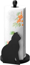 Carica l'immagine nel visualizzatore di Gallery, Maximex porta rotolo da cucina con gatto nero, altezza 30 cm