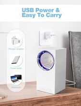 Carica l'immagine nel visualizzatore di Gallery, Lampada Antizanzare Elettrica, Uccidi Zanzare, Zanzariera Elettrica con Lampada UV, Trappola per zanzare USB, 180° Luce Insetticida per Uso da Interno ed Esterno, Zanzare, Mosche, Falene, Insetti