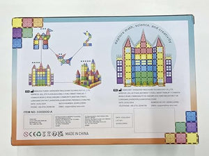 Piastrelle magnetiche Giocattoli per bambini Giocattoli magneti per il bambino Blocchi magnetici Giocattoli da costruzione Giocattoli Montessori per ragazzi e ragazze di 3+ anni