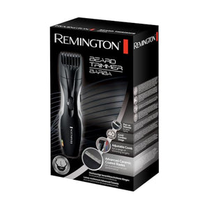 Remington Set Regolabarba Uomo - 9 impostazioni di lunghezza 1,5-18 mm- Funzionamento a rete/batteria, indicatori LED di carica/ricarica, regolabarba, Rasoio elettrico Barba, MB320C