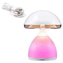 Carica l'immagine nel visualizzatore di Gallery, GC GLOBALCOMMERCE Lampada da Notte Colorata a Forma di Fungo LED Senza Fili da Comodino e da Tavolo con 7 Colori per Cro