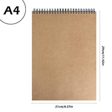 Carica l'immagine nel visualizzatore di Gallery, Album da Disegno A4 Sketchbook, 2 Pacchi Rilegatura a Spirale Blocco da Disegno con Durevole Pannello Rigido, Album Disegno Blocco Disegno per Bambini Adulti Blocco
