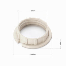 Carica l'immagine nel visualizzatore di Gallery, ORION LIGHTSTYLE 10 pezzi anelli a vite per portalampada G9 paralumi 20 mm in PVC resistente al calore leggero bianco