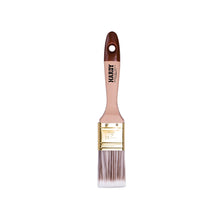Carica l'immagine nel visualizzatore di Gallery, HARDY WORKING TOOLS Set di 5 Pennelli Piatti 25/35 / 50/60 / 75 mm – Serie 45 – Fibre Sintetiche, Manico in Legno Natura