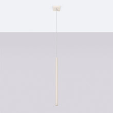 Carica l'immagine nel visualizzatore di Gallery, SOLLUX lighting Lampada Da Soffitto Lampada Da Sospensione Di Acciaio 1 Paralume 8 x 8 x 114 cm Beige Pastelo