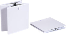 Carica l'immagine nel visualizzatore di Gallery, Amazon Basics Cubi portaoggetti ripiegabili, in tessuto, confezione da 6, colore bianco, dimensione: 26,7 x 26,7 x 28 cm