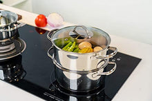 Carica l&#39;immagine nel visualizzatore di Gallery, Amazon Basics 11 Pezzi Set di Pentole a Induzione - Acciaio Inox, con Coperchi, Argento