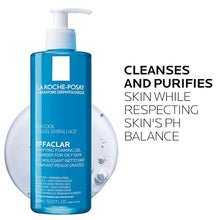 Carica l'immagine nel visualizzatore di Gallery, La Roche Posay Effaclar, Gel Detergente Schiumogeno, Per Pelli a Tendenza Acneica, Azione Purificante, Rimuove Sebo e Impurità, Arricchito con Acqua Termale e Zinco, 400 ml