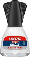 Carica l&#39;immagine nel visualizzatore di Gallery, Loctite Super Attak Brush, Colla Liquida Trasparente con pennello, Super colla per applicazioni precise, Colla per legno, gomma, metallo, ceramica, legno, cuoio e pelle, 1x5g