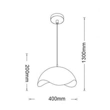 Carica l'immagine nel visualizzatore di Gallery, Lampadario Sospeso E27 Moderno a Forma di Conchiglia, Regolabile, Design Minimalista per Cucina, Soggiorno e Camera da Letto (Bianco)