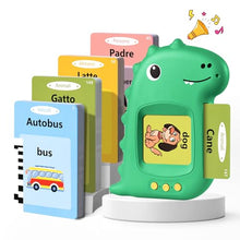 Carica l&#39;immagine nel visualizzatore di Gallery, Talking Flash Cards Schede Flash Cards Parlanti Flash Cards Flash Cards Bambini Giocattoli Educativi per Bambini 3+ Anni Autismo Giochi Regali di Compleanno Giochi Montessori(Verde Italiano)