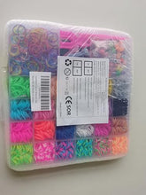Carica l&#39;immagine nel visualizzatore di Gallery, Uolifrem Elastici per Braccialetti Bambini, 29 Colori Elastici Braccialetti Kit, Fai Da Te Loom Bands Kit con Accessori，Starter kit di elastici, Regalo per Ragazze e Ragazzi
