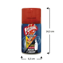 Carica l&#39;immagine nel visualizzatore di Gallery, Virsus Fulmine Insetticida per Mosche, Zanzare 250ML con Erogatore Automatico night and day (6)