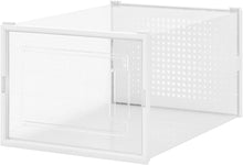 Carica l'immagine nel visualizzatore di Gallery, BAKAJI 6 x Scatole per scarpe Portascarpe Impilabili con Coperchi, Assemblaggio Facile, Porta Scarpe Salvaspazio Trasparenti, Contenitori Box Organizer Portaoggetti, (Set 6 Pz, 35 x 25 x 19 cm)