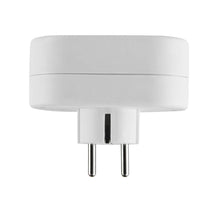 Carica l'immagine nel visualizzatore di Gallery, Electraline 55072 Adattatore 2 Prese Frontali, Spina Tedesca, Multipresa 2 Posti Schuko, Bianco
