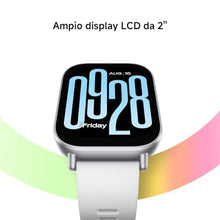 Carica l'immagine nel visualizzatore di Gallery, Xiaomi Redmi Watch 5 Active, Smartwatch con display LCD 2", Chiamate Bluetooth, Autonomia 18 giorni, Resistenza Acqua 5ATM, Monitoraggio Frequenza Cardiaca e SpO2, 140+ modalità Fitness, Nero
