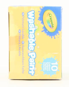 CRAYOLA Lavabilissimi - 10 Tempere Lavabili per Bambini, Confezione da 10 Barattolini da 59 ml, Età Consigliata: da 3 Anni, per lavoretti e decorazioni, per dipingere in sicurezza