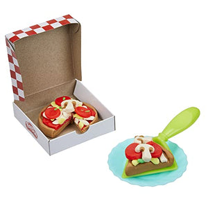 Play-Doh Kitchen Creations - La Pizzeria, playset con 6 vasetti di Pasta modellabile e 8 Accessori