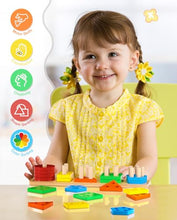 Carica l'immagine nel visualizzatore di Gallery, Uping Giochi Bambini 1 2 3 Anni Giochi Montessori 1 2 3 Anni Giochi Educativi Puzzle in Legno Ordinamento e Impilamento Regalo Bambino