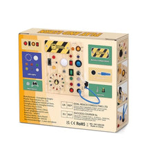 Carica l'immagine nel visualizzatore di Gallery, Giochi Montessori 1 anno per Bambini Montessori Busy Board Giochi Legno con 10 Interruttori e 23 luci LED Giochi Sensoriali Giocattolo sensoriale di apprendimento Adatto per 1 2 3 4 anni Bambin
