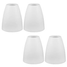 Carica l'immagine nel visualizzatore di Gallery, Paralume Cilindrico in Plastica Bianco, 4 Pezzi, Stile Rustico, per Lampada da Scrivania (Bianco, 30mm)
