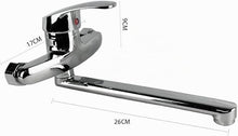Carica l'immagine nel visualizzatore di Gallery, SQUADO Rubinetto a parete da cucina miscelatore monocomando, Regolazione Acqua Calda e Fredda, Girevole a 360°