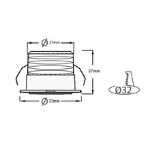 Carica l'immagine nel visualizzatore di Gallery, Set di 6 mini Faretti da incasso 3W Luce Bianca Calda Alluminio Spots con trasformatore