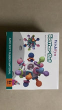 Carica l'immagine nel visualizzatore di Gallery, Gioco per bambini a forma di palla da afferrare, giocattoli sensoriali per la dentizione, anello per la dentizione in silicone, Montessori per l'infanzia, sonaglio per,Giocattoli per da 3 a 18 mesi
