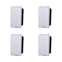 Carica l'immagine nel visualizzatore di Gallery, Elektronova Deviatore 1P 16A Bianco compatibile Vimar Plana Kit 4 Pezzi 0801
